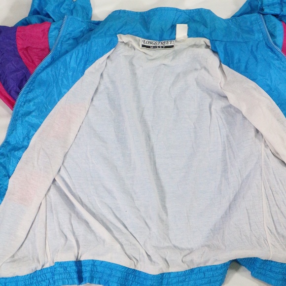 VTG Longstreet Missy 80s Multicolor Track Jacket - Picture 5 of 8